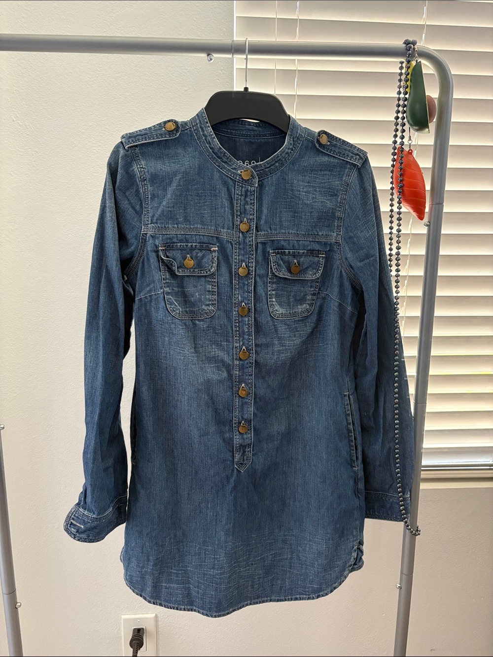 GAP Denim Tunic Dress in Medium Blue